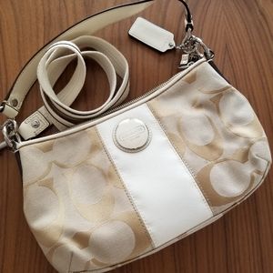 Coach Signature Stripe shoulder/crossbody